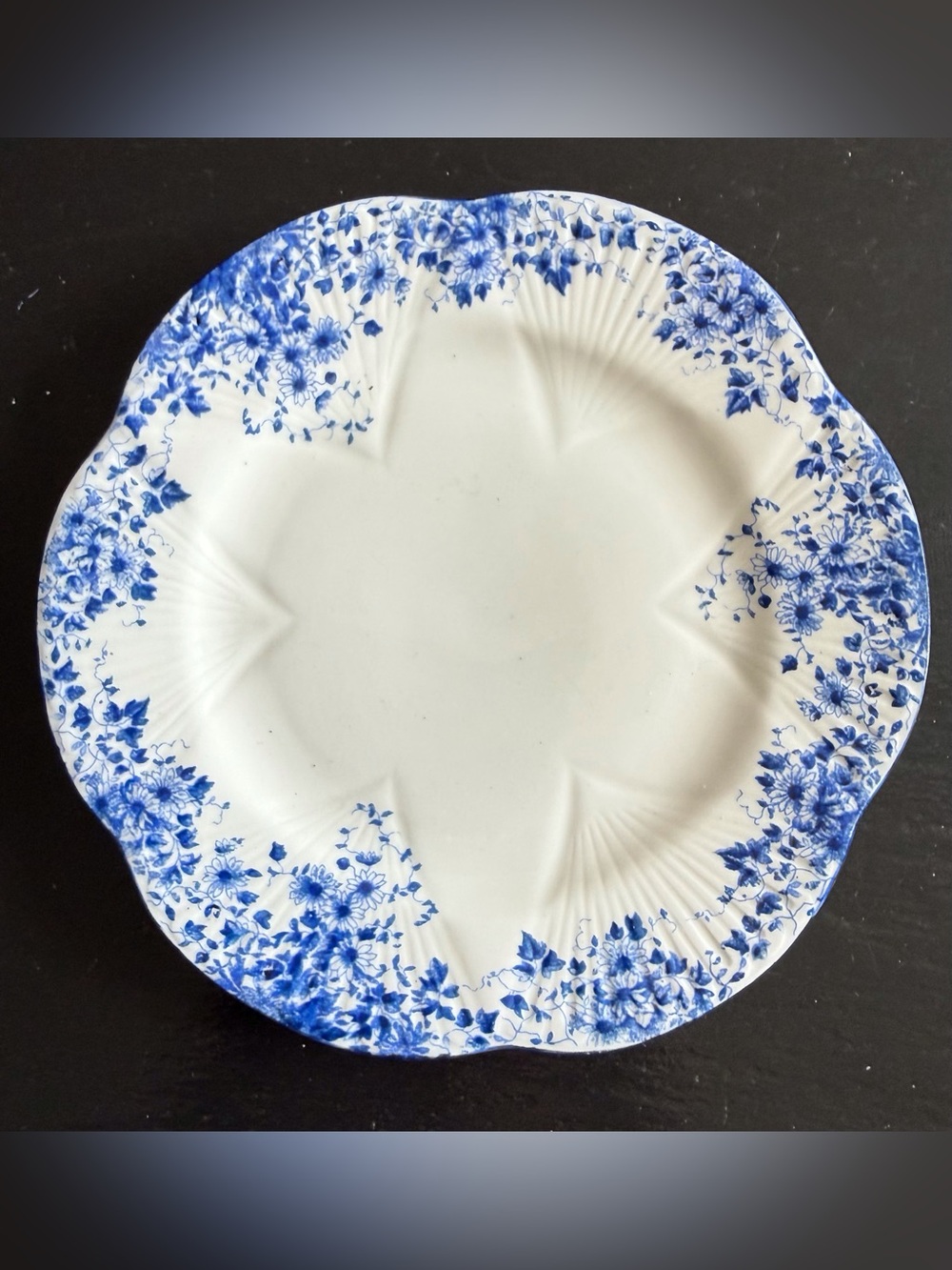 Vintage Shelley Dainty Blue Bread and Butter Plate ~ No 051/28 Fine Bone China